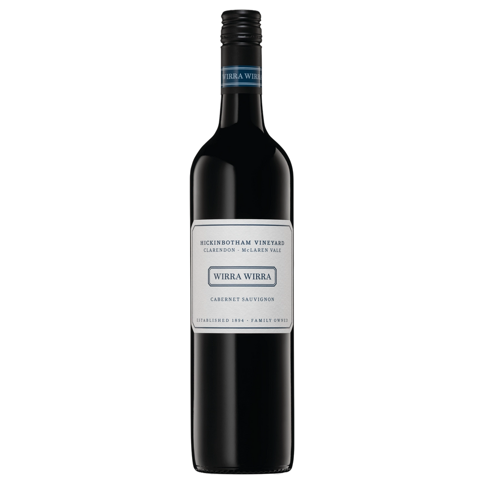 A bottle of Wirra Wirra Single Vineyard Hickinbotham Cabernet Sauvignon 2025 750ml Red Wine