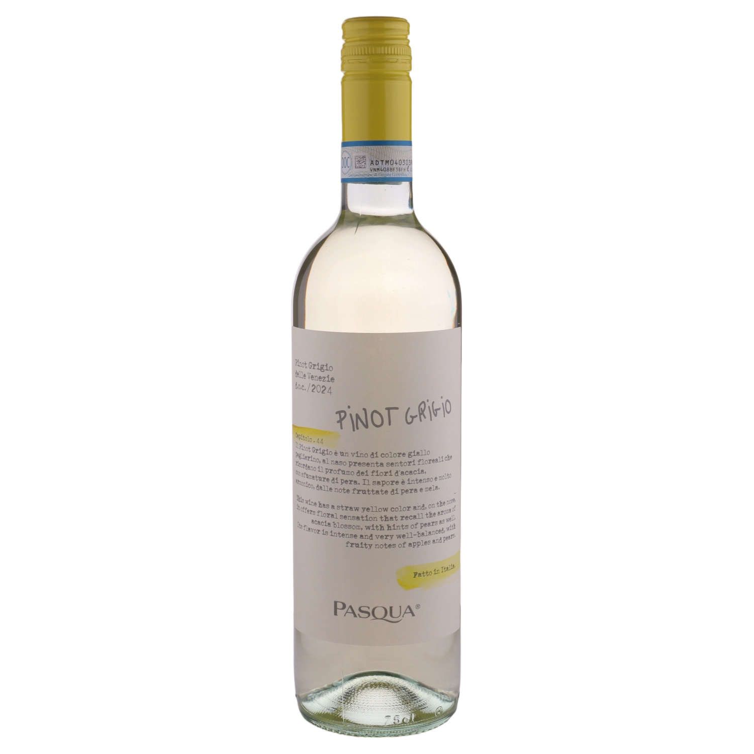 A bottle of Pasqua delle Venezie DOC Pinot Grigio 2024 750ml White Wine