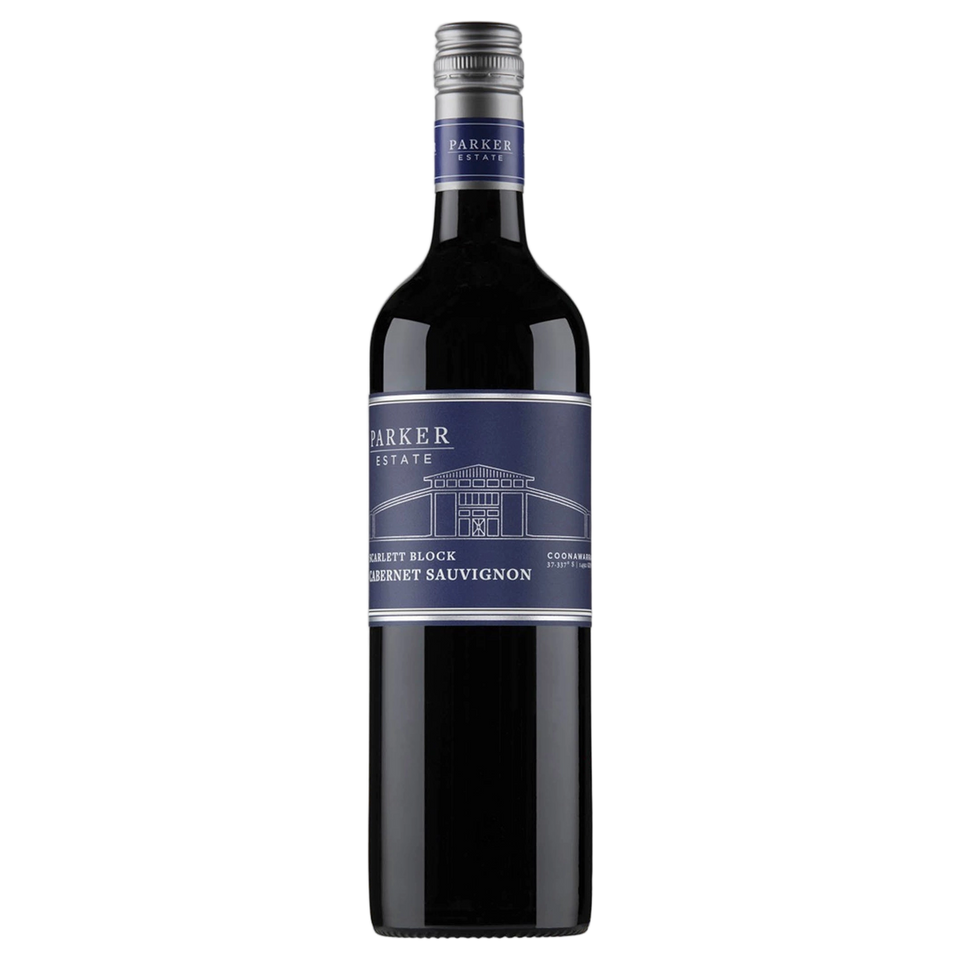 A bottle of Parker Estate Scarlett Block Cabernet Sauvignon 2023 750ml Red Wine