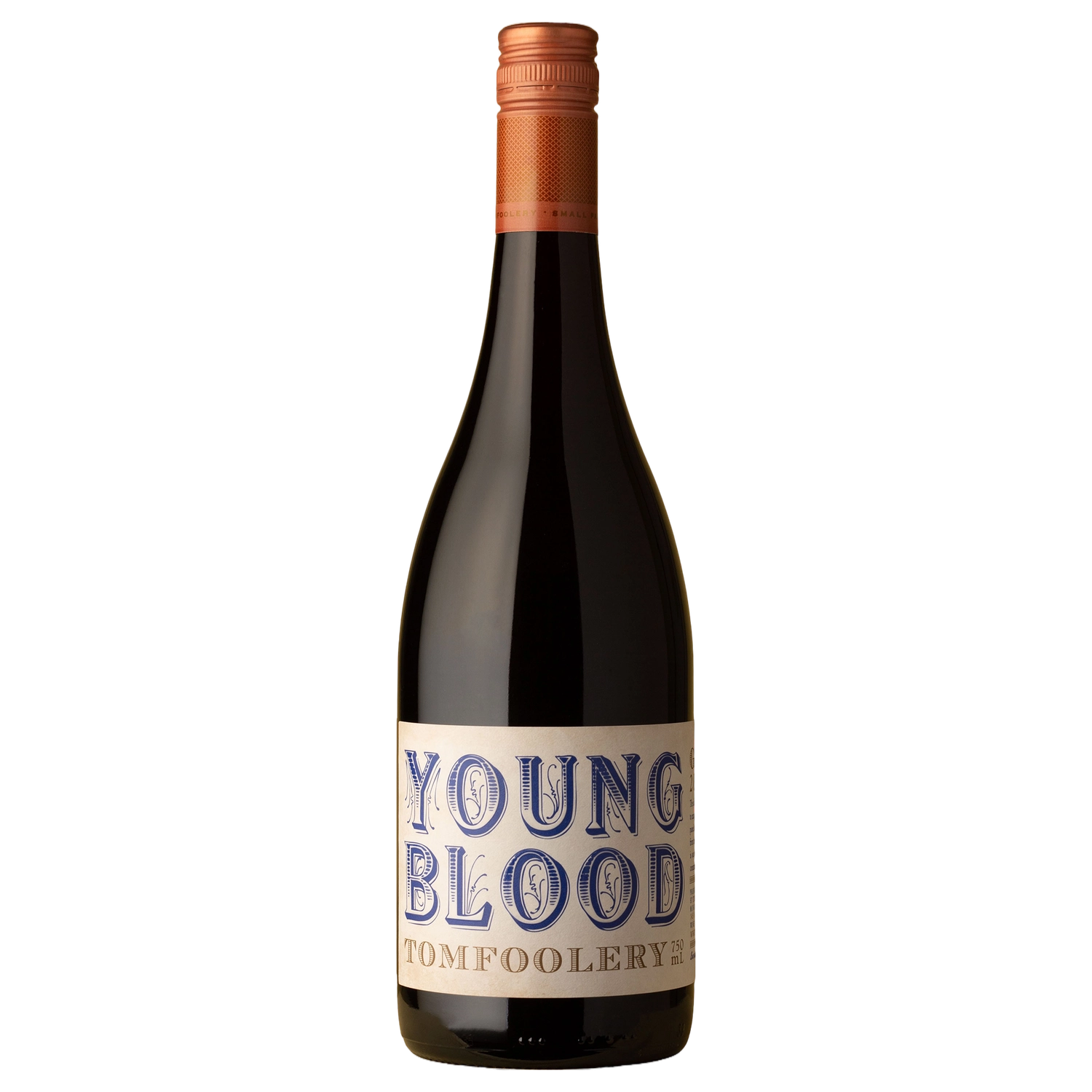 A bottle of Tomfoolery Young Blood Grenache 2024 750ml Red Wine