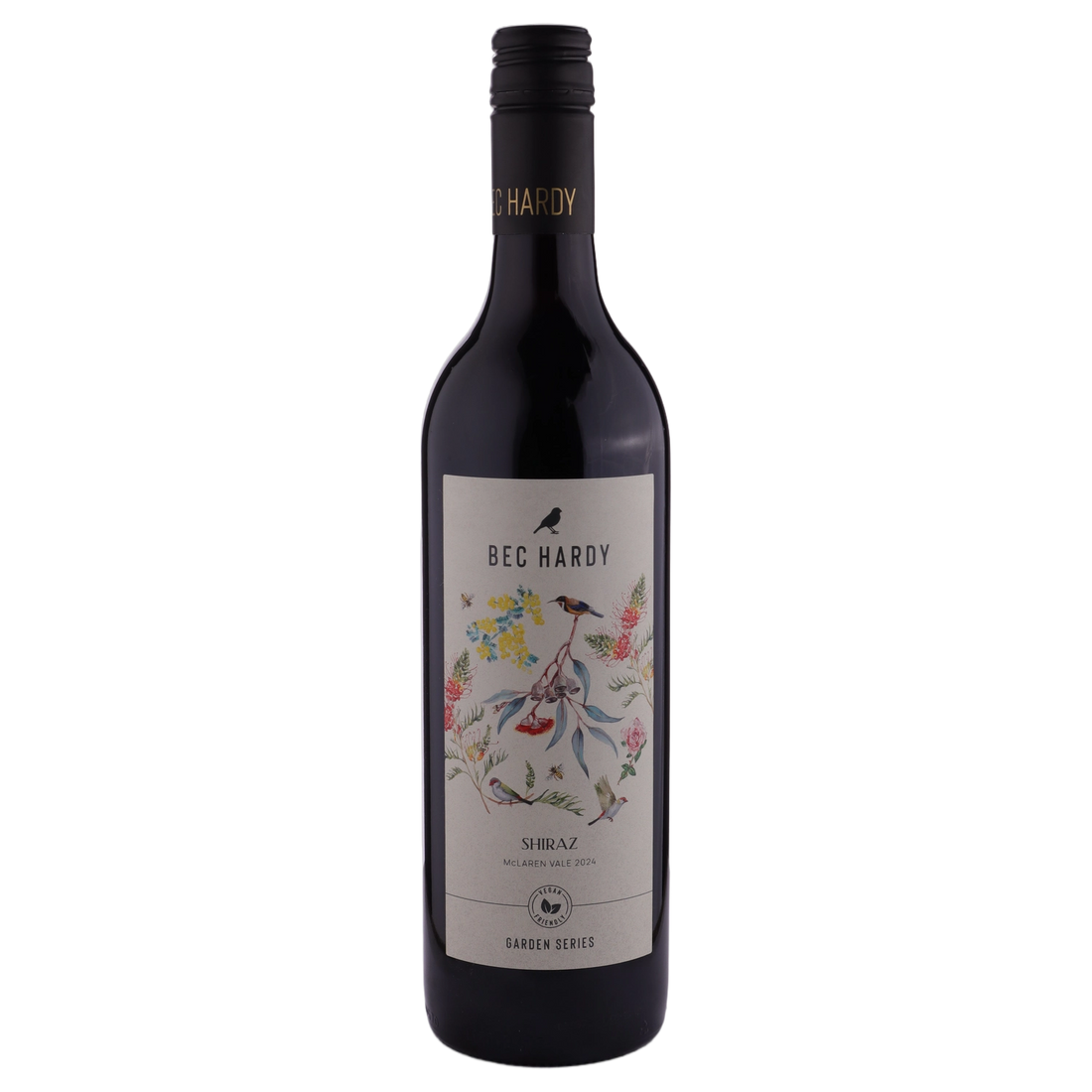 A bottle of Bec Hardy Garden Series Shiraz 2024 750ml Red Wine