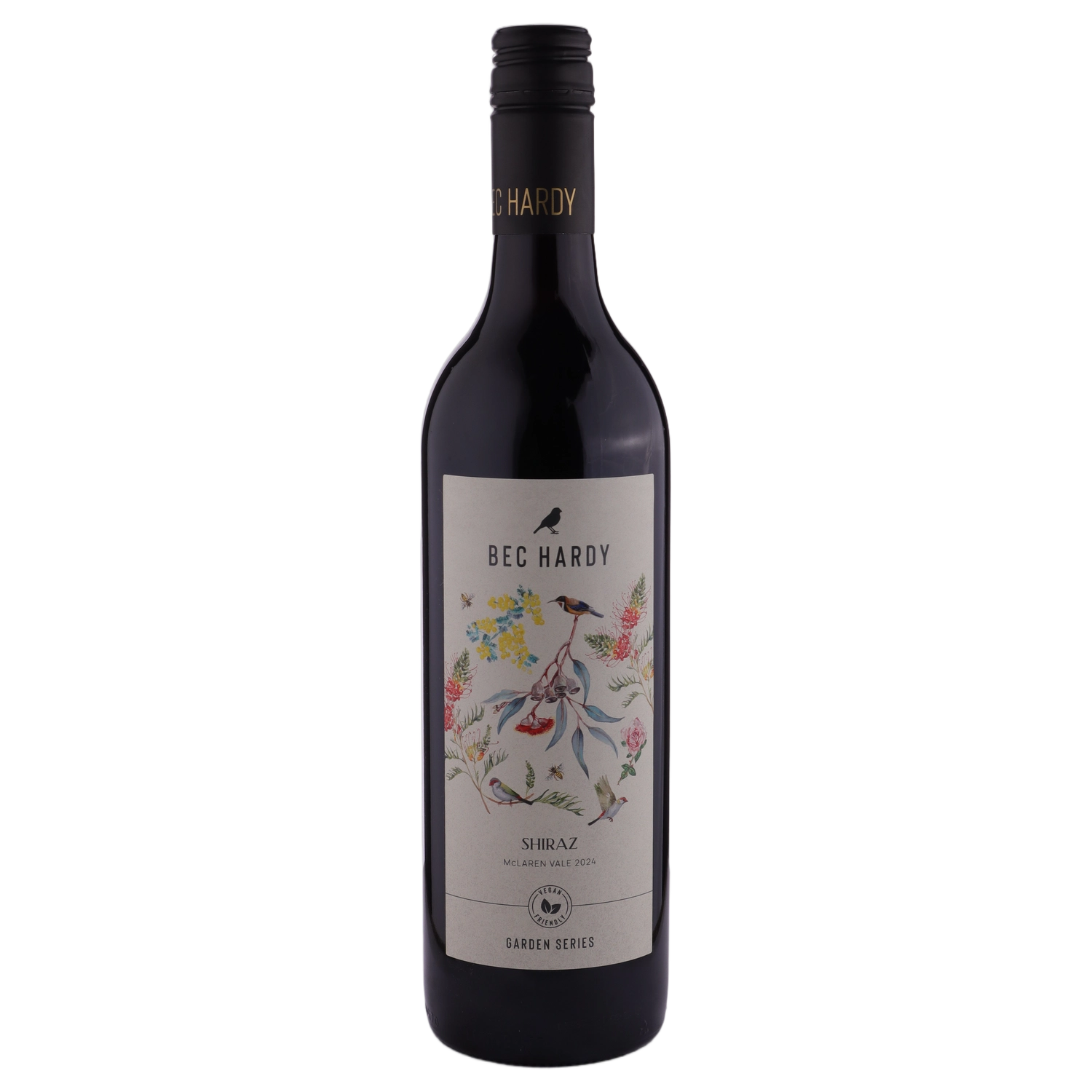 A bottle of Bec Hardy Garden Series Shiraz 2024 750ml Red Wine