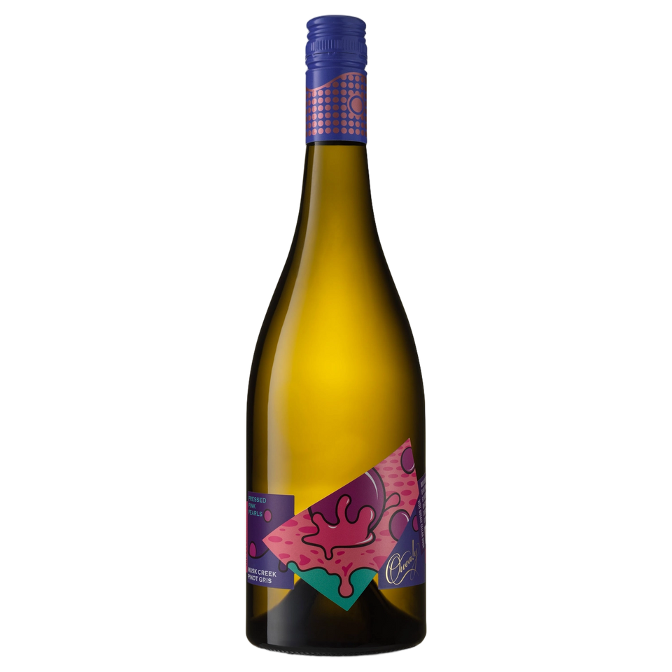 A bottle of Quealy Musk Creek Pinot Noir 2025 750ml Red Wine