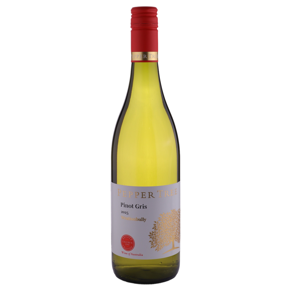 A bottle of Pepper Tree Pinot Gris 2025 750ml White Wine