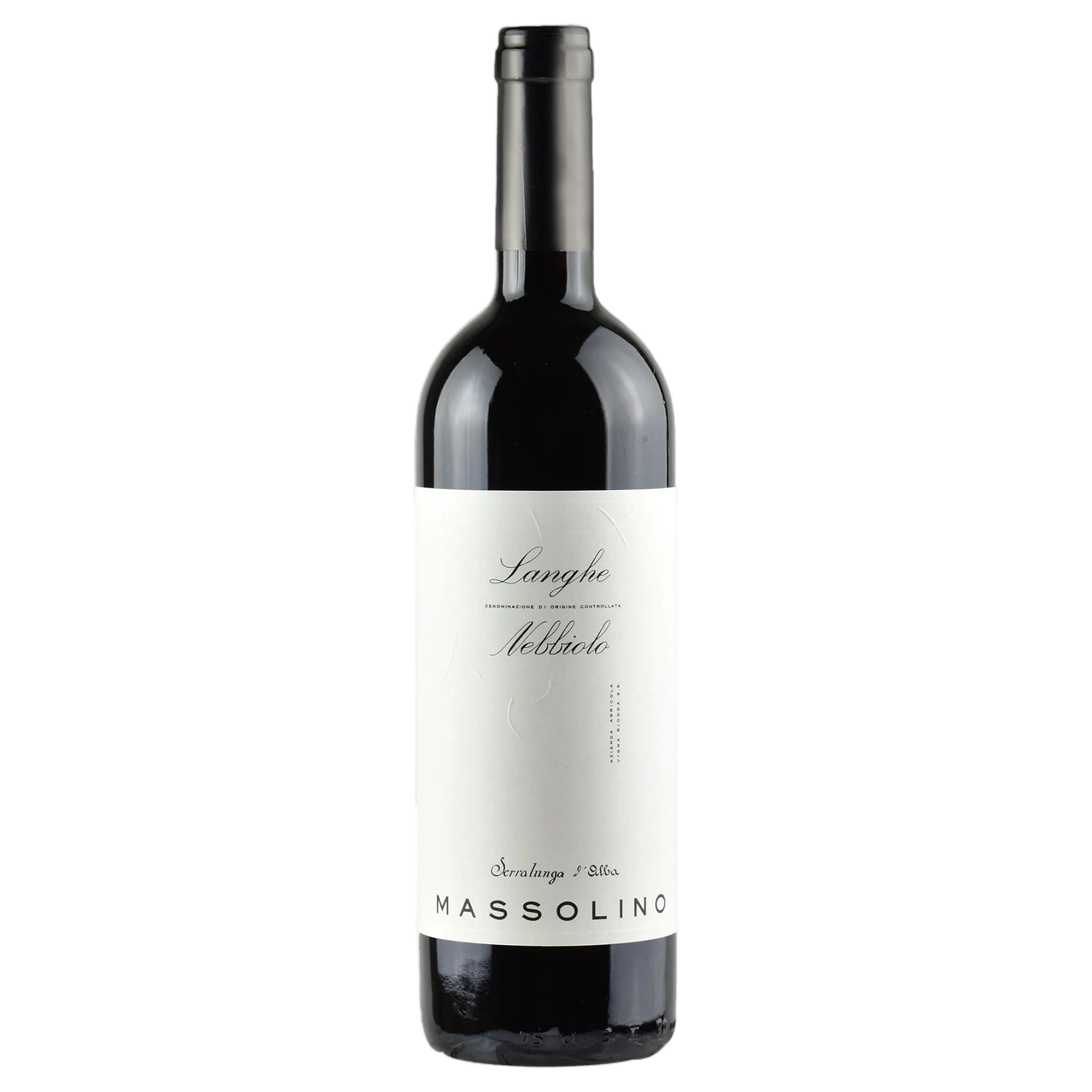 A bottle of Massolino Langhe Nebbiolo 2024 1500ml Red Wine
