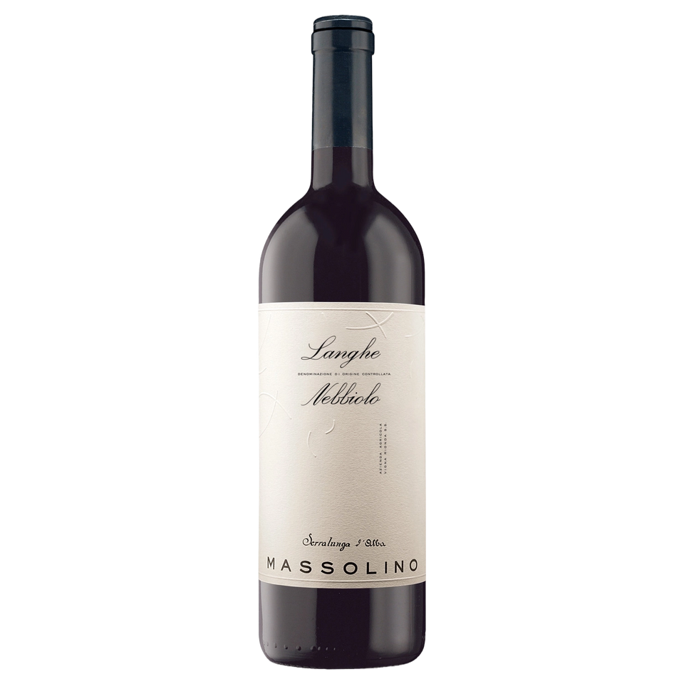 A bottle of Massolino Langhe Nebbiolo 2024 375ml Red Wine