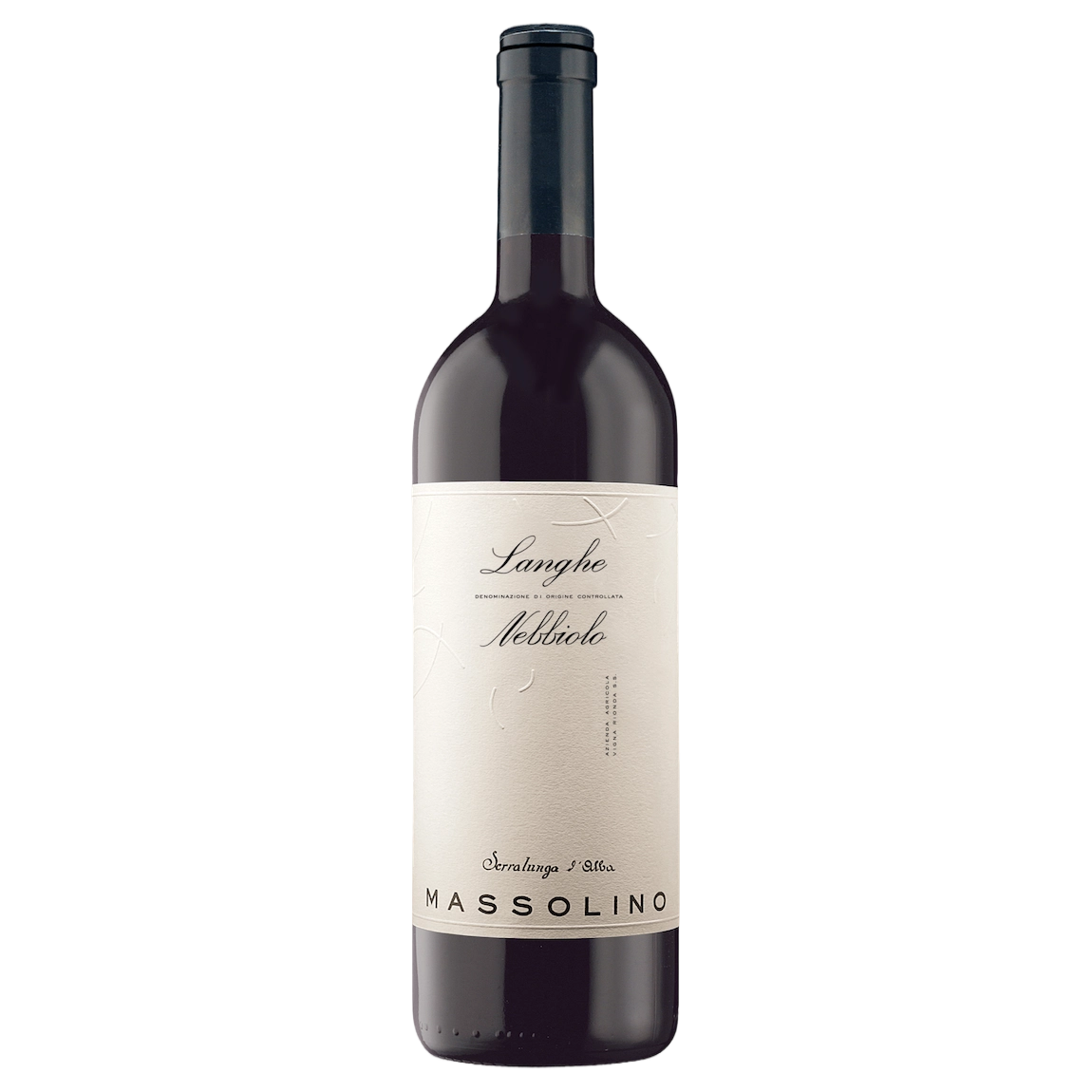 A bottle of Massolino Langhe Nebbiolo 2024 750ml Red Wine