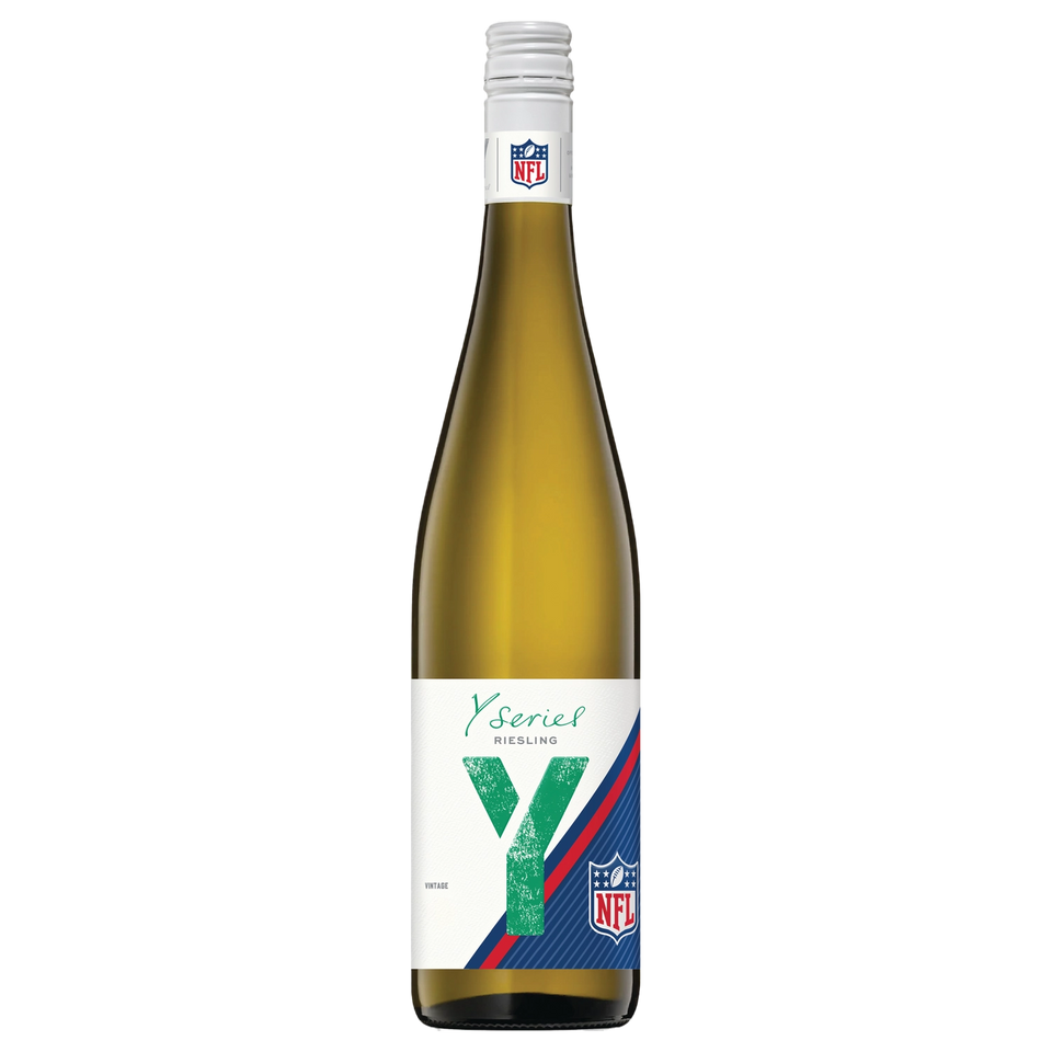 A bottle of Y Series Riesling NFL Stock 2026 750ml White Wine