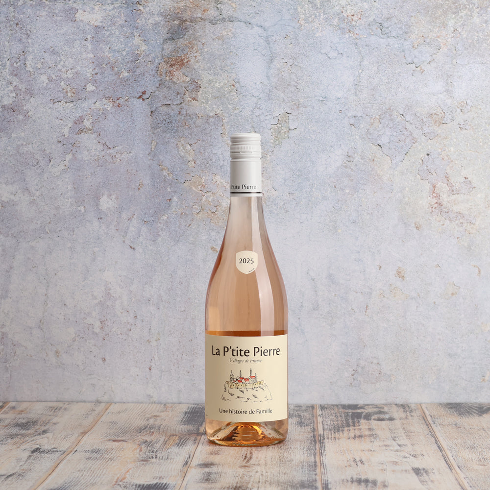 A bottle of La P'tite Pierre Rose 2025 750ml Rose Wine