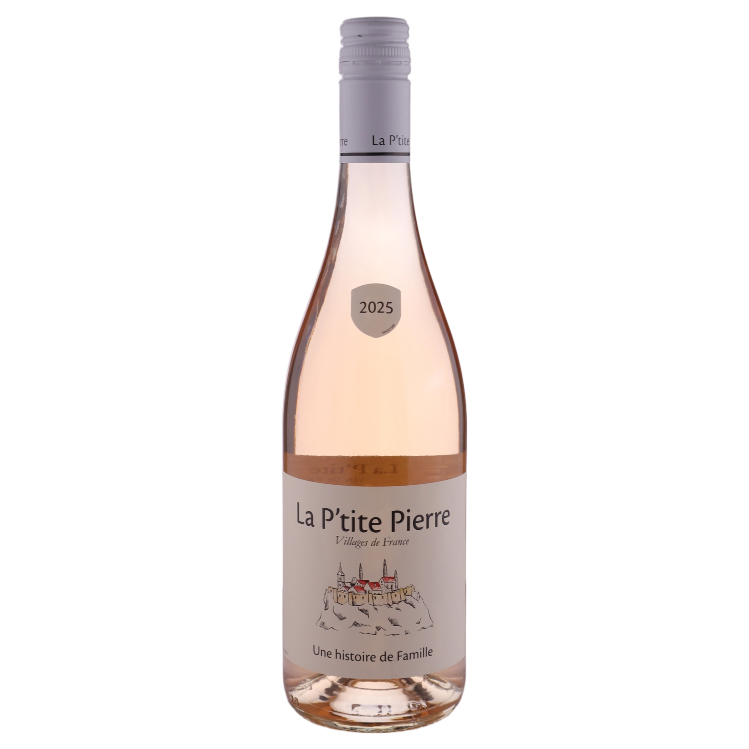 A bottle of La P'tite Pierre Rose 2025 750ml Rose Wine