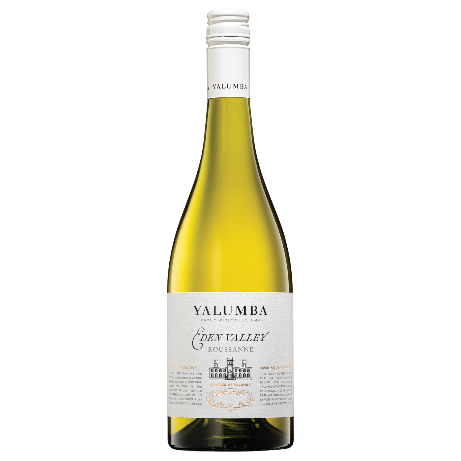 A bottle of Yalumba Samuel's Collection Eden Valley Roussanne 2025 750ml White Wine