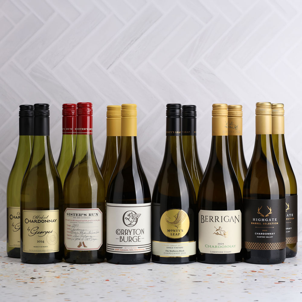 A collection of Chardonnay, Just Right: Classic & Old School Chardy Dozen from The Wine Collective