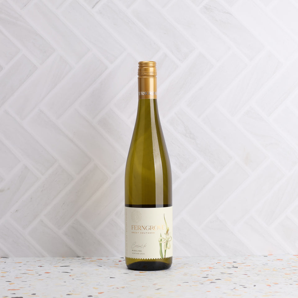 A bottle of Ferngrove Cossack Riesling 2025 750ml White Wine
