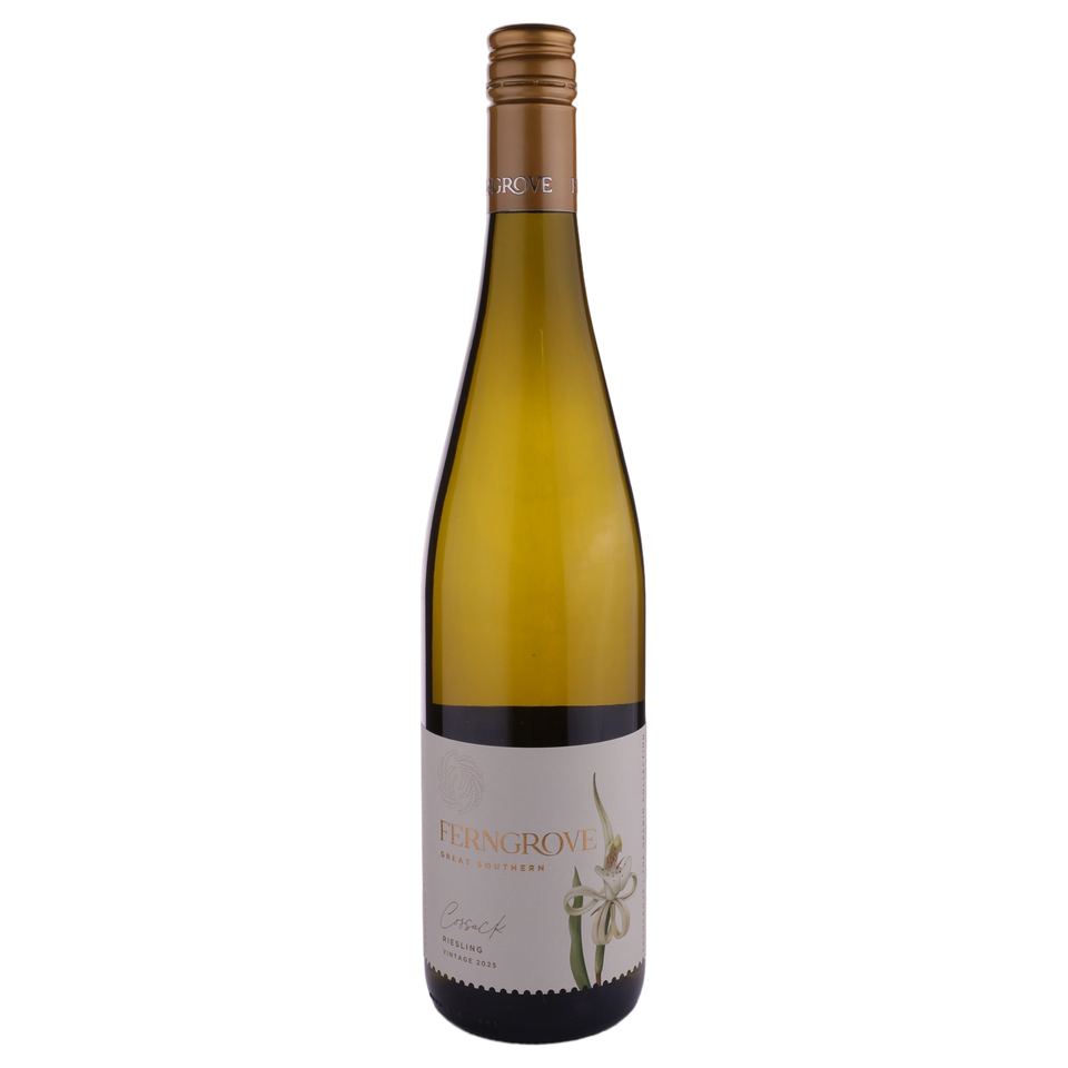 A bottle of Ferngrove Cossack Riesling 2025 750ml White Wine