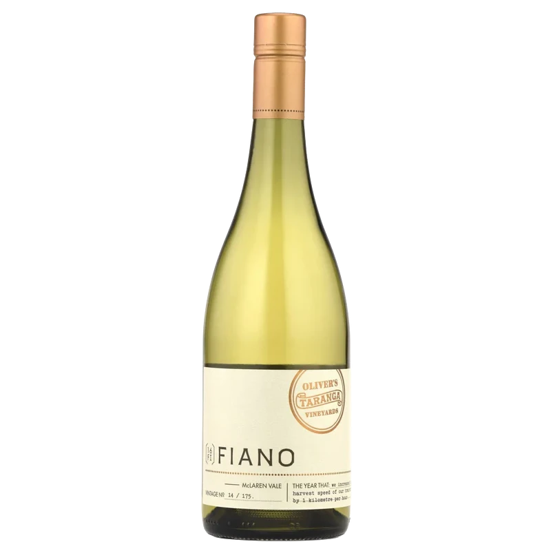 A bottle of Olivers Taranga Small Batch Fiano 6 Pk 2026 750ml White Wine