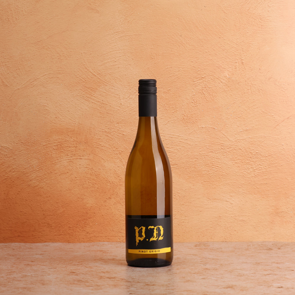 A bottle of PN Pinot Grigio 2026 750ml White Wine