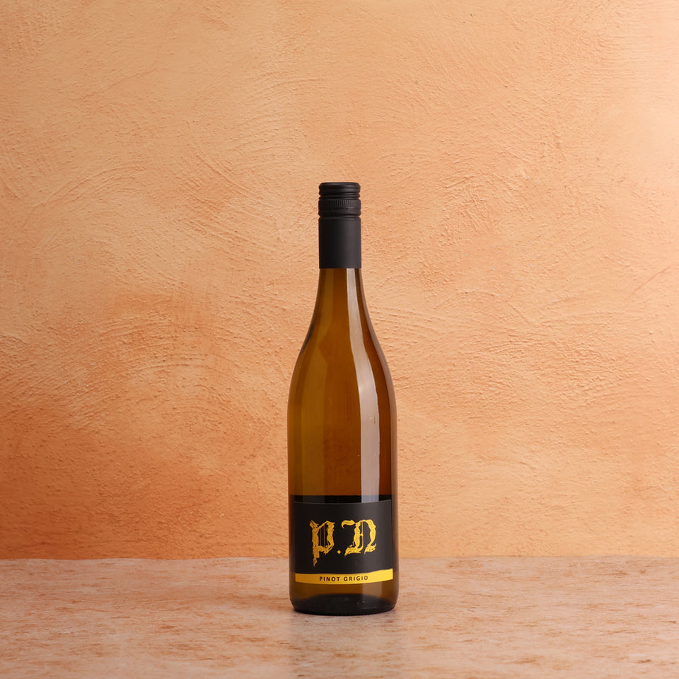 A bottle of PN Pinot Grigio 2026 750ml White Wine