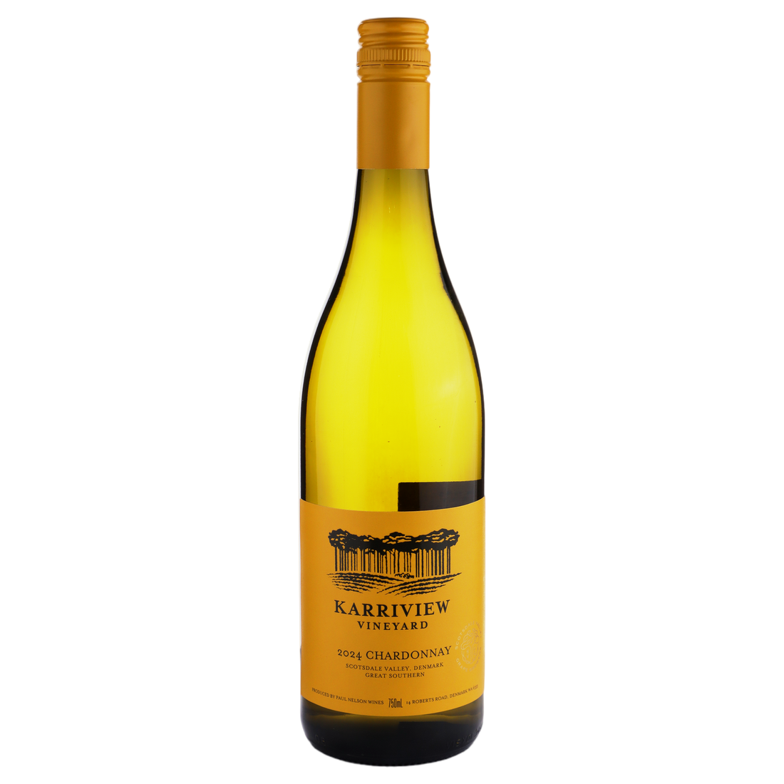 A bottle of Karriview Chardonnay 2024 750ml White Wine