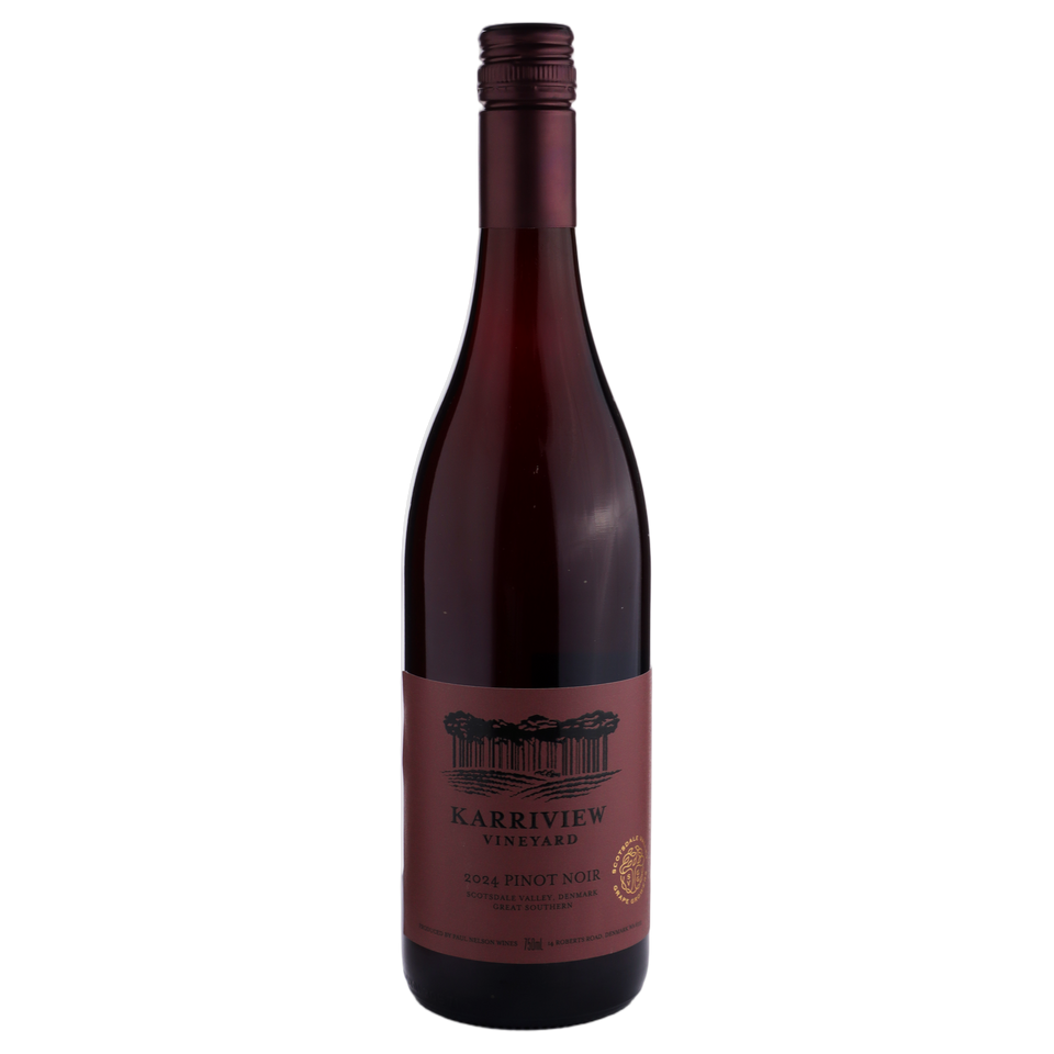 A bottle of Karriview Pinot Noir 2024 750ml Red Wine