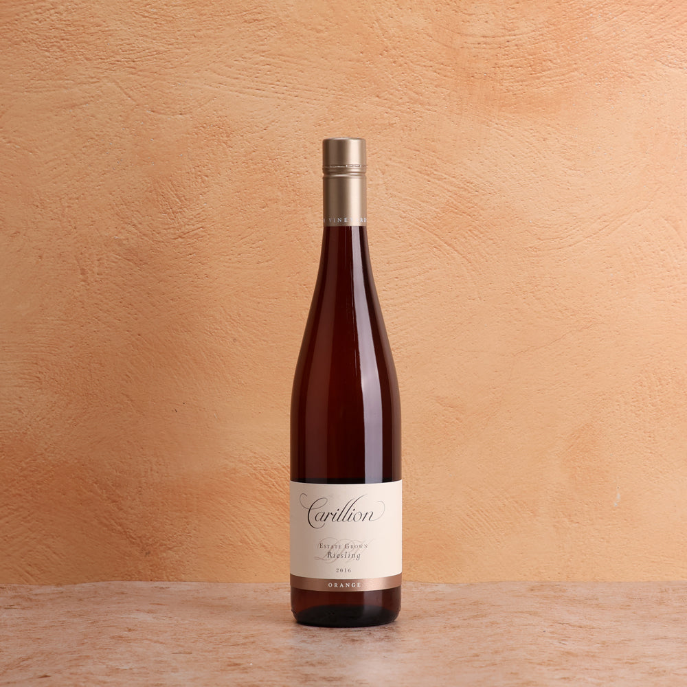 A bottle of Carillion Museum Release Riesling 2016 750ml White Wine