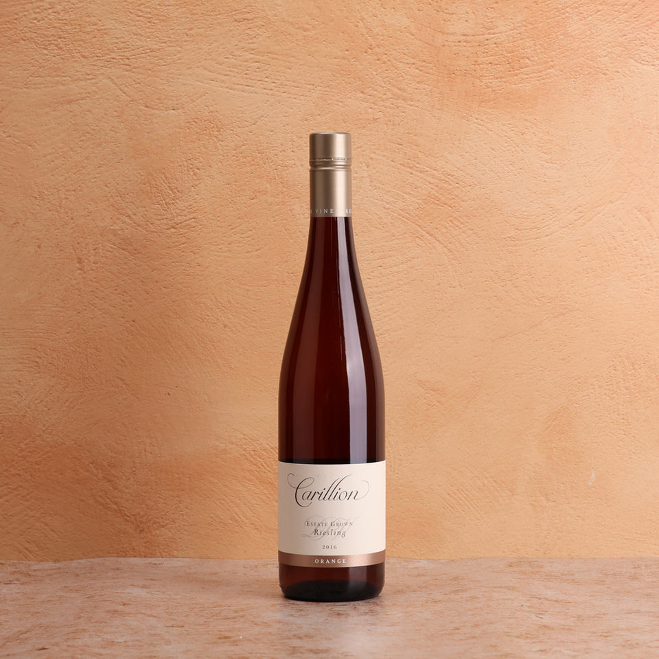 A bottle of Carillion Museum Release Riesling 2016 750ml White Wine