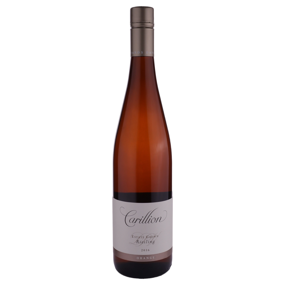 A bottle of Carillion Museum Release Riesling 2016 750ml White Wine