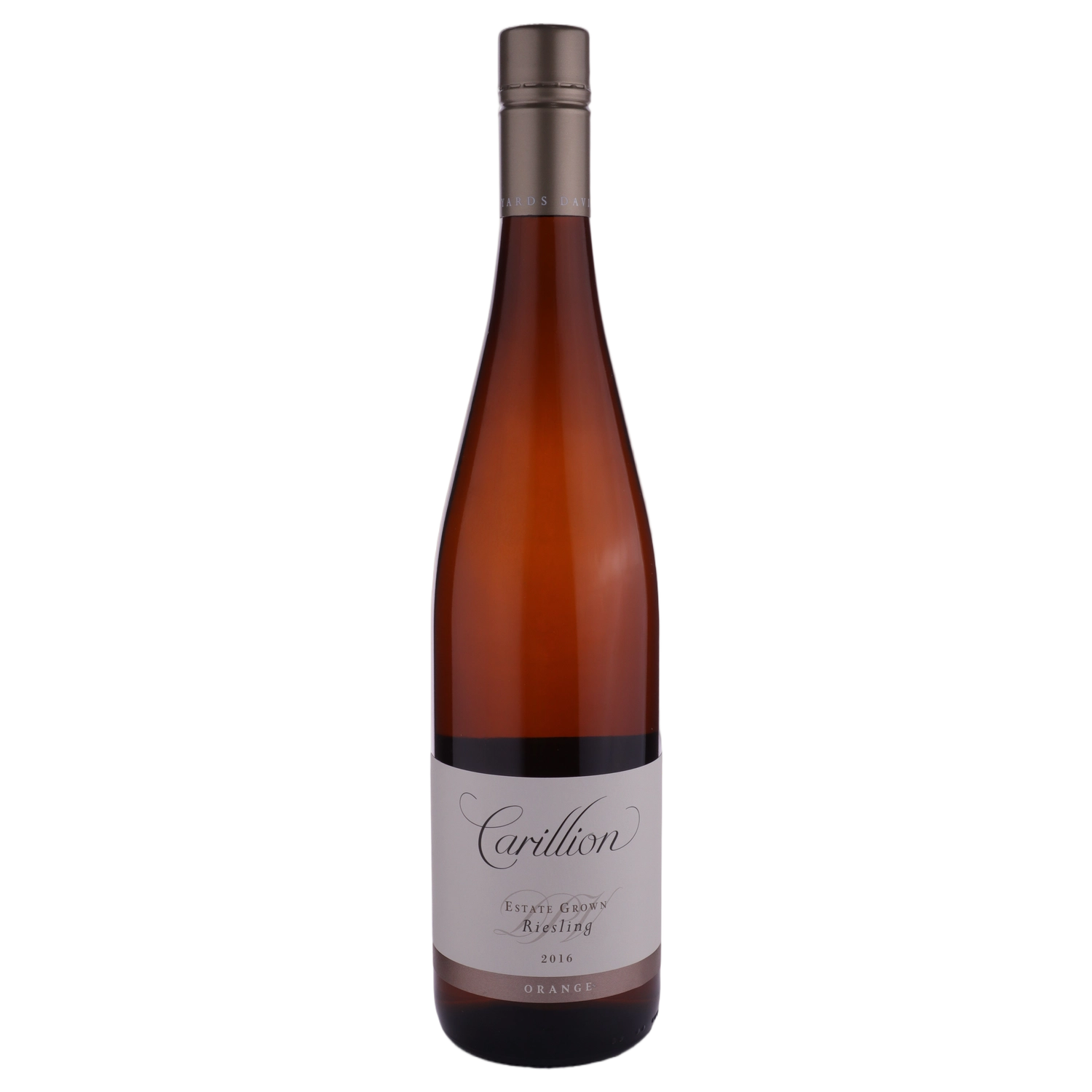 A bottle of Carillion Museum Release Riesling 2016 750ml White Wine