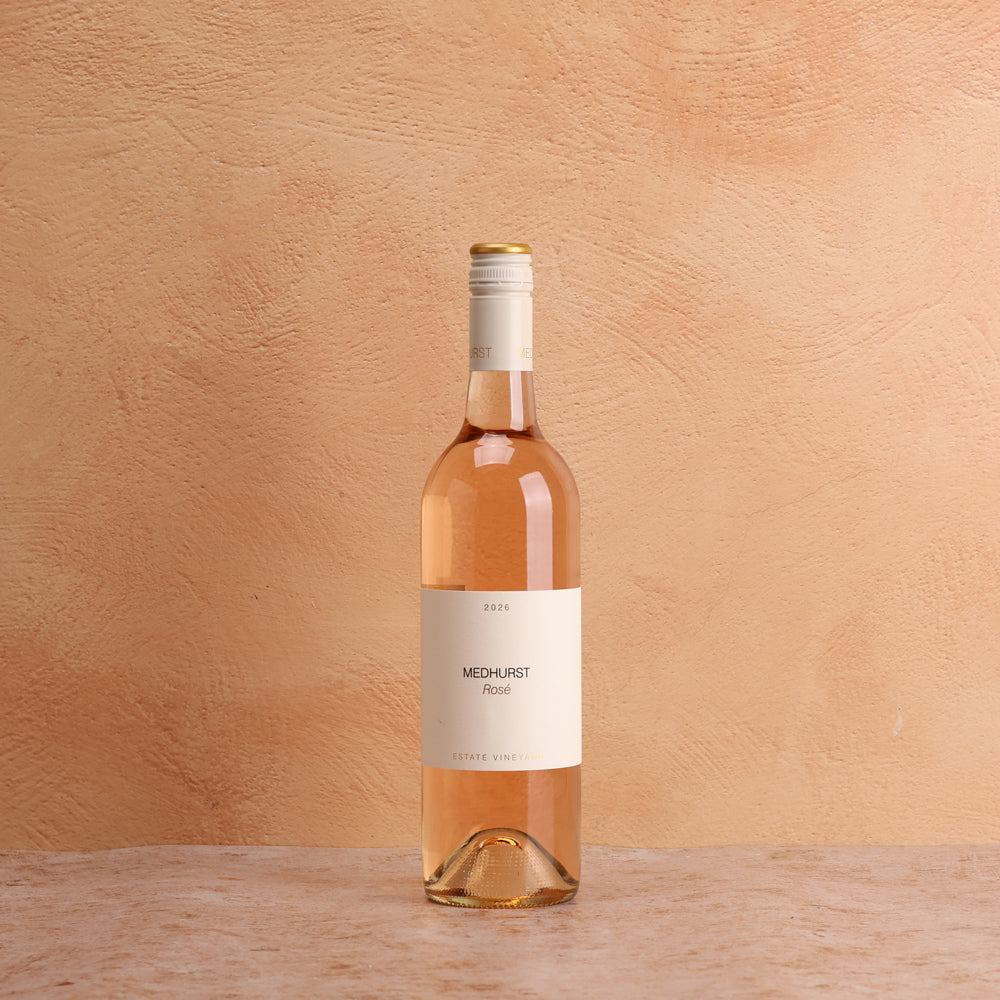 A bottle of Medhurt Estate Rose 2026 750ml Rose Wine