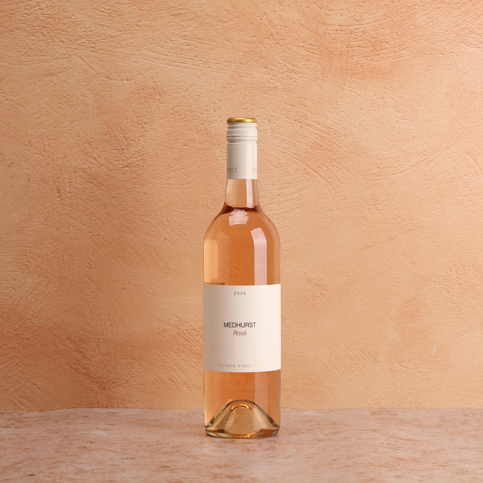 A bottle of Medhurt Estate Rose 2026 750ml Rose Wine