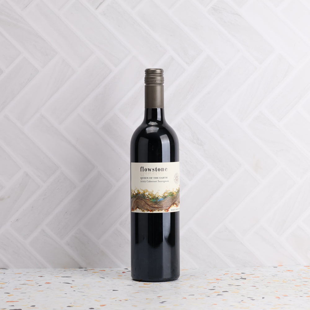 A bottle of Flowstone Queen of the Earth Cabernet Sauvignon 2022 750ml Red Wine