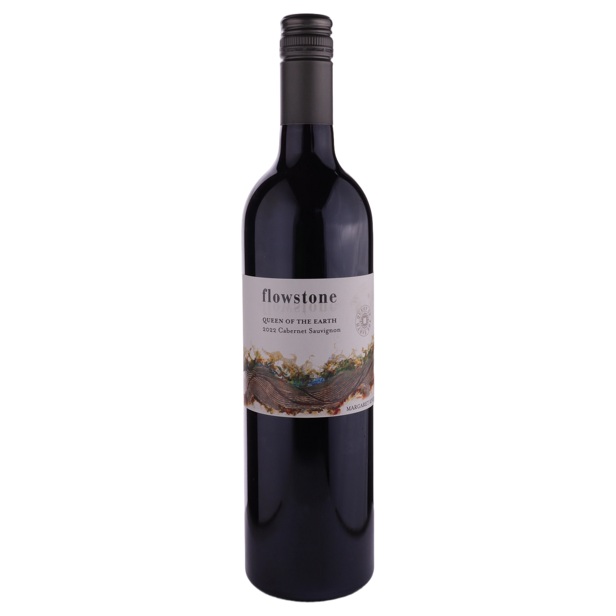 A bottle of Flowstone Queen of the Earth Cabernet Sauvignon 2022 750ml Red Wine