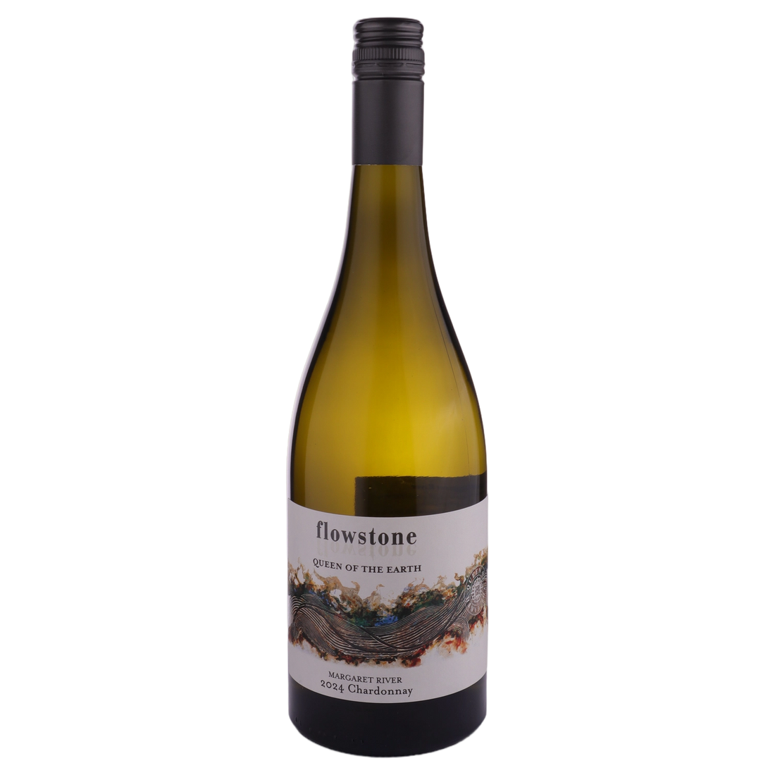 A bottle of Flowstone Queen Of the Earth Chardonnay 2024 750ml White Wine