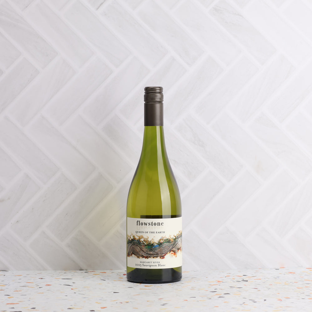 A bottle of Flowstone Queen Of the Earth Sauvignon Blanc 2025 750ml White Wine