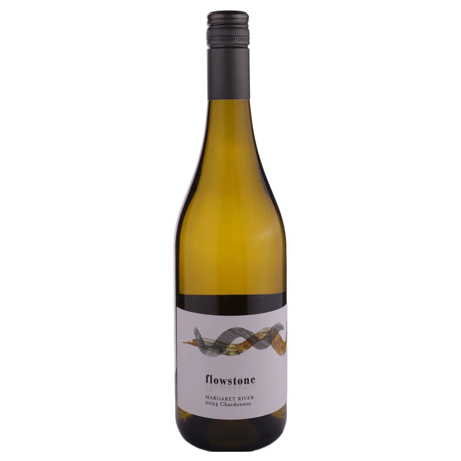 A bottle of Flowstone Chardonnay 2024 750ml White Wine