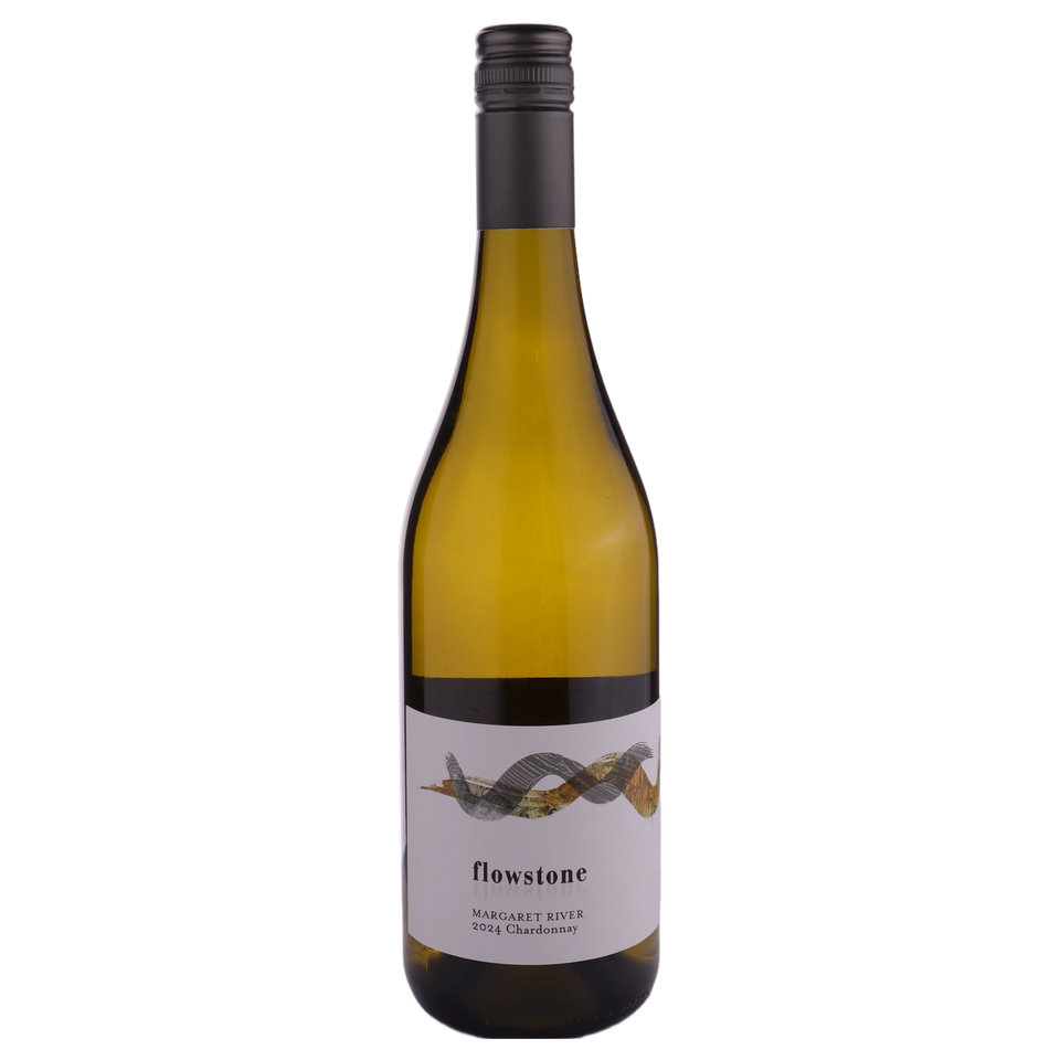 A bottle of Flowstone Chardonnay 2024 750ml White Wine