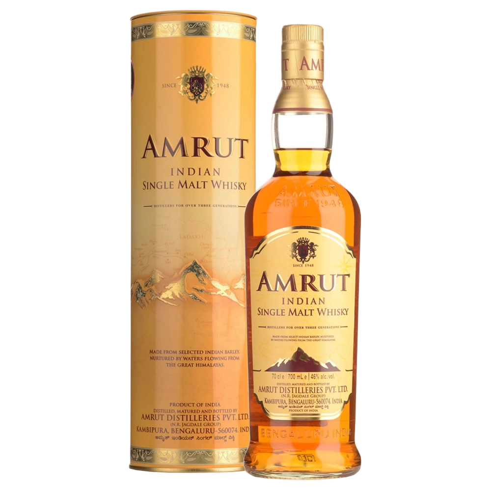 A bottle of Amrut Single Malt (ASM46) 46% 700ml