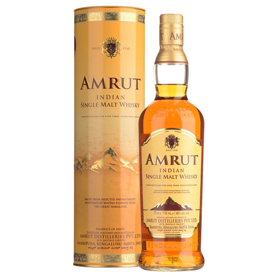 A bottle of Amrut Single Malt (ASM46) 46% 700ml