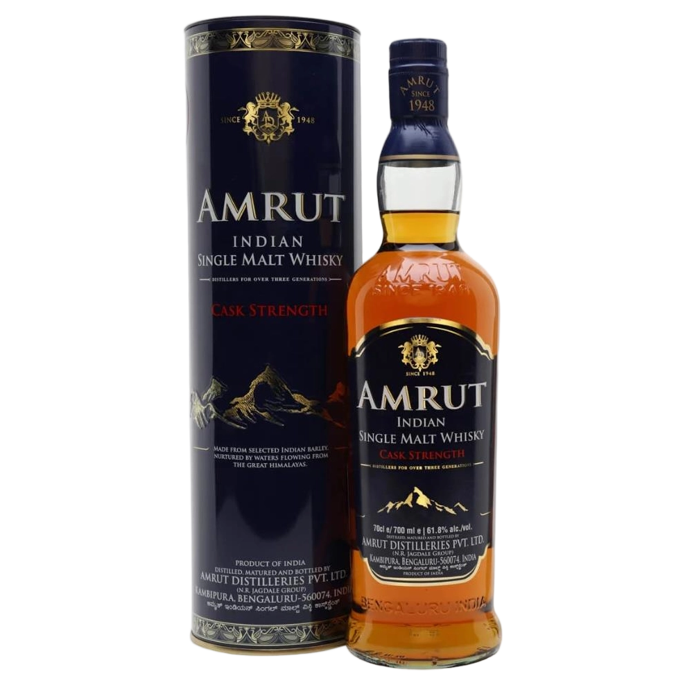 A bottle of Amrut Cask Strength 61.8% 700ml