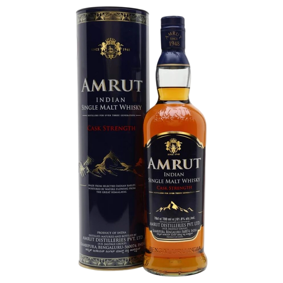 A bottle of Amrut Cask Strength 61.8% 700ml
