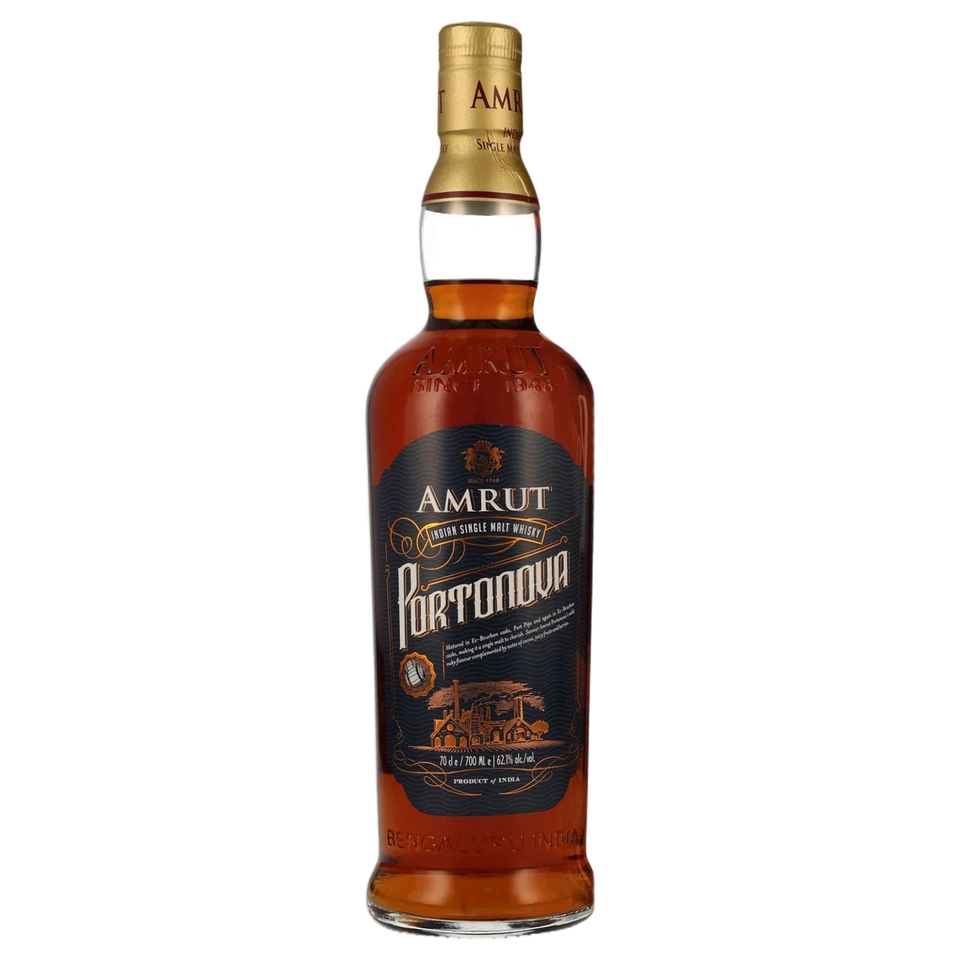 A bottle of Amrut Portonova 62.1% 700ml