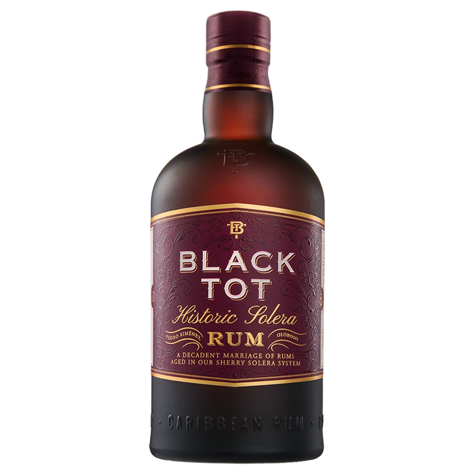 A bottle of Black Tot Rum Historic Solera 46.2% 700ml