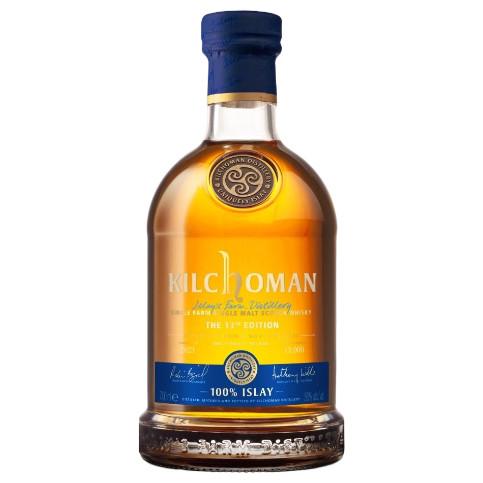 A bottle of Kilchoman 100% Islay 13th Edition 50% 700ml
