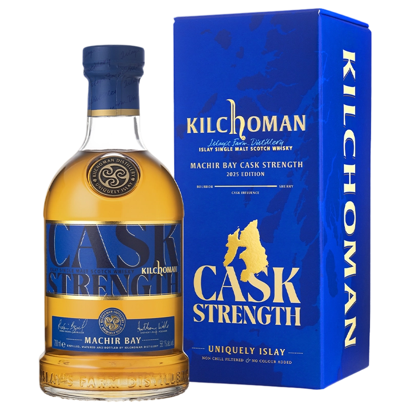 A bottle of Kilchoman Machir Bay Cask Strength 2025 58.1% 700ml