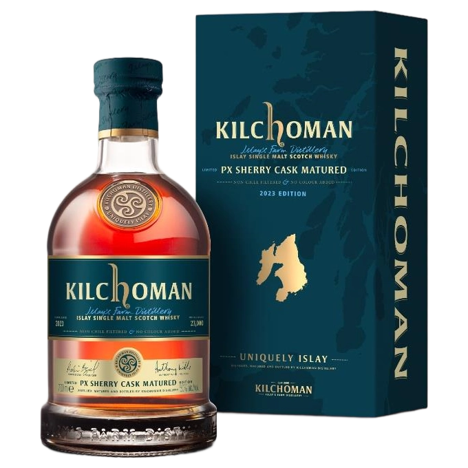 A bottle of Kilchoman Limited Edition PX Sherry Cask 50% 700ml