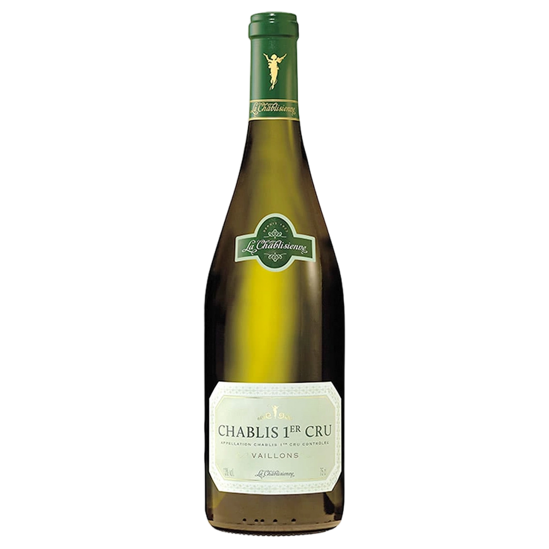 A bottle of La Chablisienne 1er Vaillon Chablis 2022 750ml White Wine