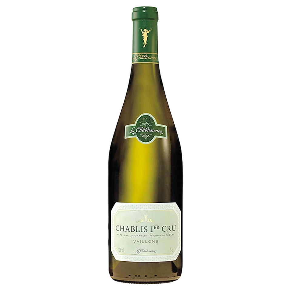 A bottle of La Chablisienne 1er Vaillon Chablis 2022 750ml White Wine