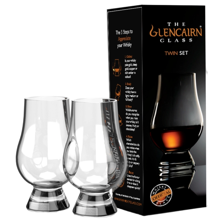 Glencairn Original Crystal Whisky Glass (Qty2 in Twin Gift Carton)