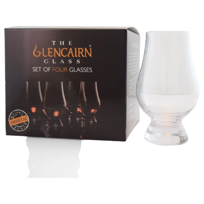 Glencairn Original Crystal Whisky Glasses in Gift Carton of Qty4
