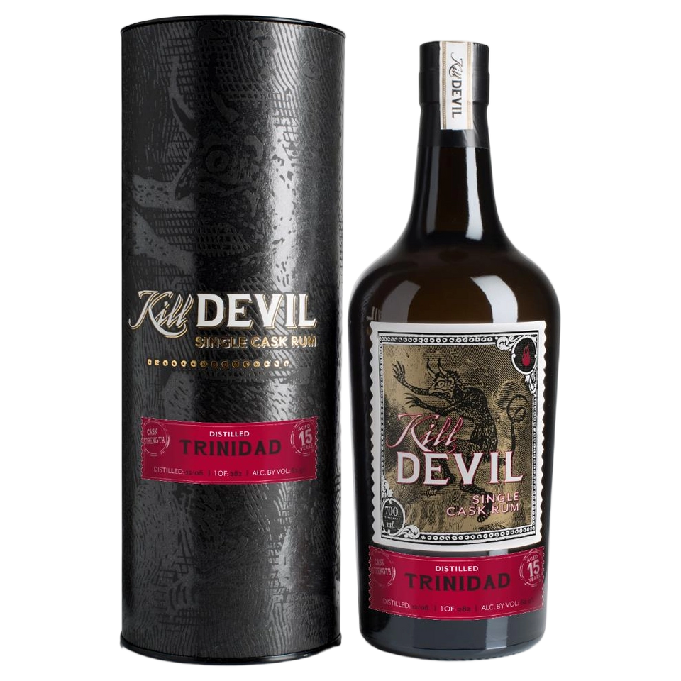 A bottle of Kill Devil Trinidad Rum 15YO 62.9% 700ml