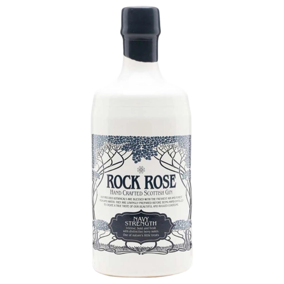 A bottle of Rock Rose Navy Strength Gin 57% 700ml